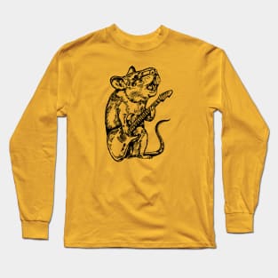 SEEMBO Mouse Playing Guitar Guitarist Musician Music Band Long Sleeve T-Shirt